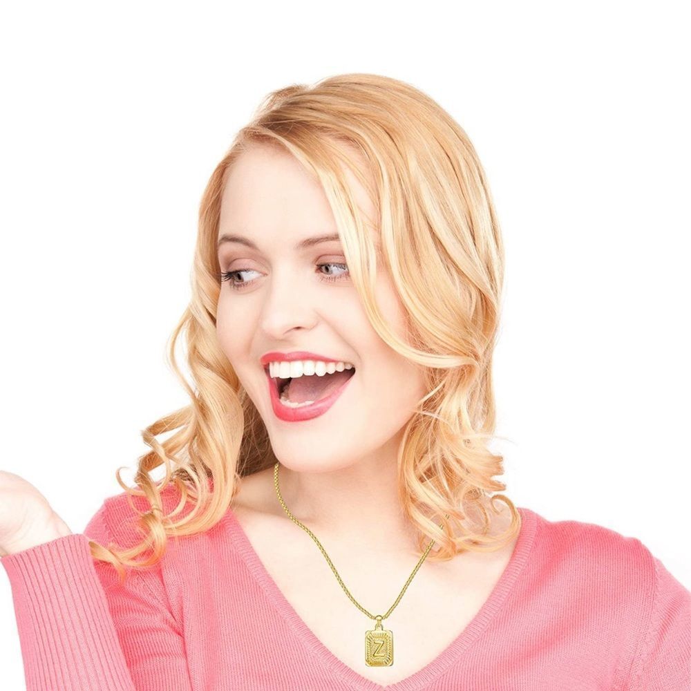 NWT Wool + Pepper Co. Initial 18K Gold Chain Necklace - Picture 3 of 5